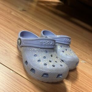 CROCS Kids Sparkly Sandals - Lavender